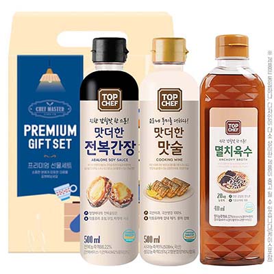 전복간장 맛술 멸치육수 3종세트