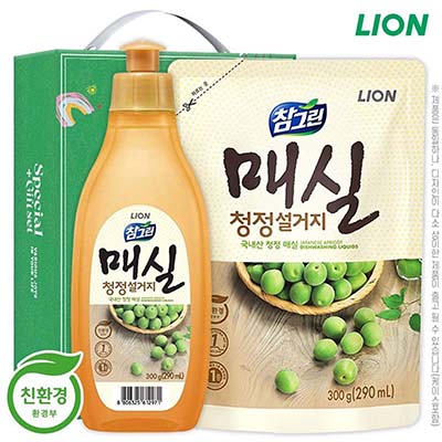 참그린매실300용기 매실300리필 2종