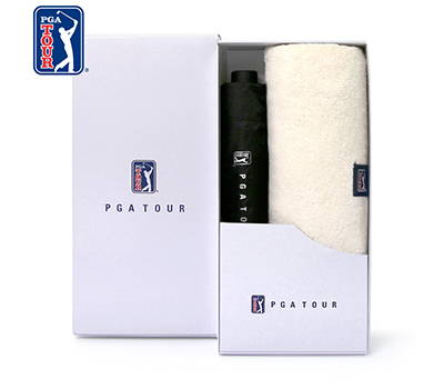 PGA 3단수동 암막 우양산+200g코마사타올세트