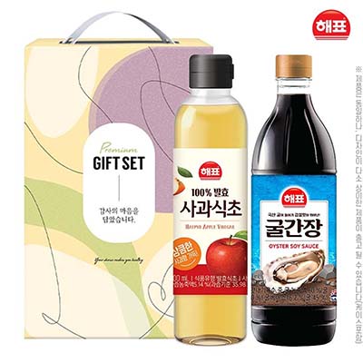 해표 사과식초 굴간장 2종세트