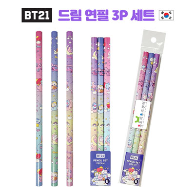 BT21 드림 연필 3P 세트